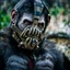 Placeholder: Ape Creature in a breathing device, gas mask, respirator Christopher Nolan, Dystopian, Extreme depth of field, bokeh blur, Alberta, all-natural, in the style of candid, imperfection, natural lighting, Fuji Film, Anamorphic lens