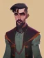 Placeholder: Portrait of a 30 year old strange wizard