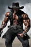 Placeholder: Full Color - Extremely muscular Andrew Jackson the Terminator, in the style of 18-year-old Chinese cowboy, Boris Vallejo, Frank Frazetta, Grasshopper, 4k, 8k, 16k, 32k. 100k UHD, ultra hyper resolution, extremely detailed, hyper-realistic, photorealistic, Realism Engine, EpicPhotoGasm, Realistic Vision V51, Realistic Stock Photo, ProtoVision, Realism Engine, RealVis XL, Zavy Chroma XL, RealVisXL v4, Realistic Vision V5.1, AbsoluteReality v1.8.1, 100k Super UHD