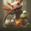 Placeholder: Mystery pokemon,Ambiance dramatique, hyperrealisme, 8k, high quality, lot of details, portrait,