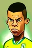 Placeholder: Ronaldo Brazilian soccer player ,cartoon 2d