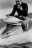 Placeholder: Photo of Sean Connery in a kilt riding a jet ski