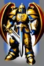 Placeholder: warhammer, space marine, lost legion, dragon legion, dragon warrior, fan art, dragon armor, dragon helmet, golden armor, armor with scale, second legion emblem, helmet details, bolter.jpeg