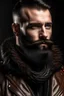 Placeholder: Masculine leather man with trim beard