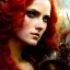 Placeholder: portrait 'beautiful Sexy busty Redhead Sif',Braids,tattoed,painting by gaston bussiere, greg rutkowski, yoji shinkawa, yoshitaka amano, tsutomu nihei, donato giancola, tim hildebrandt, oil on canvas, cinematic composition, extreme detail,fit full head inside picture,32k