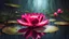 Placeholder: Magical ruby Lotus flower, growing,swamp, masterpiece