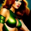 Placeholder: portrait oil on canvas, beautiful busty Natasha Romanova,green eyes, ,minimal armor,comic book cover, mystical colors,insanely detailed,realistic,intrincate detail, 16k resolution, masterpiece,Frank Frazetta,Alex Horley, Simon Bisley