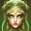 Placeholder: marigold woman norse goddess green eyes