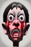 Placeholder: Cartoon bloody eyeball lollipop. illustration, 90s airbrush style, manga inspired, horror art, junji ito , exaggerated