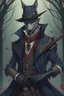 Placeholder: aristocratic hunter, bloodborne style