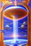 Placeholder: Very beautiful ufo, futurist, intergalactic, mother ship, ashtar command, interdimensionnal, rainbow