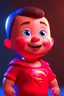 Placeholder: baby super man 3d render photo, cinematic, smile