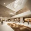 Placeholder: Museum design with “interactive exhibition halls”, natural lighting, modern style, earthy colours