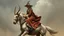 Placeholder: Elderly aristocratic lady riding on a centaur's back. Fantasy, photographic quality and detail, award-winning image.