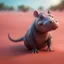 Placeholder: elongated female rat hippo witch on the red sand beach ,bokeh like f/0.8, tilt-shift lens 8k, high detail, smooth render, down-light, unreal engine