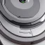 Placeholder: a photo of a roomba designed by Jeff Koons highly polished sculpture, highly realistic no cropping