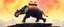 Placeholder: bear ant eater hi speed elephant floating in 4 dimensional platform game, goa trance movie poster, stylized art, pin hole photo, motion blur