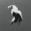 Placeholder: black and white minimal eagle europe modern symbol