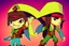 Placeholder: Cartoony and muscular Captain Jack Sparrow, Legend Of Zelda: Wind Waker style, stylized, colorful, adventurous.