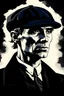 Placeholder: Peaky Blinder as from the TV series Peaky Blinders, graphic illustration, without human