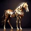 Placeholder: Caballo Palomino cuerpo completo obra de arte hiperredetallado arte geométrico 8k