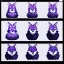 Placeholder: a fox fursona, darker colors, master quality, backlighting, soft lights, full body portrait, in frame, 8k, furry, fur, black and purple color pallet, fursona reference sheet,