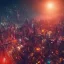 Placeholder: apocalypse, chaotic, magnificent, realistic, colorful, massive, epic, ray tracing, cinematic, 8k, HD, Ultra High Definition, photo film, film grain, hyper-detailed, retrowave giant futuristic city metropolis at night with high detail