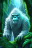Placeholder: Craft a breathtaking 4K image of the legendary Yeti in the rainforest, showcasing hyper-realistic details. Capture the elusive creature amidst lush greenery, with every raindrop and strand of its shaggy fur meticulously depicted. Create a sense of awe and mystery as the Yeti's piercing gaze meets the viewer, immersed in the vibrant ecosystem of the rainforest. Let your art transport viewers into a world where myth and reality blend, leaving them captivated by the beauty and enigma of this mythic