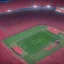 Placeholder: mars , stadium , soccer , fans , scoreboard , players , worldcup , space sport , goal , goalkeeper,soccer pitch with 2 goals and players