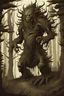 Placeholder: an illustration of a fantasy forest monster