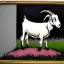 Placeholder: Goats and flowers Banksy