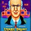 Placeholder: Larry David as Thomas the Tank Engine in a Saturday Night Fever dream movie poster