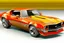 Placeholder: Fotorealistisch 1981 Chevrolet Camaro Z28 brandneu orange