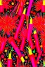 Placeholder: birthday celebration streamers fireworks red colors