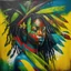 Placeholder: Create a vibrant painting showcasing Jamaican roots firmly grounded, representing the unwavering commitment to preserving one's identity and culture in the face of challenges