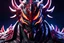 Placeholder: Carnage oni in 8k solo leveling shadow artstyle, ronin costum, galaxy mask, cover face, dynamic pose, oshare kei, hurufiyya, rtx , neon lights, intricate details, highly detailed, high details, detailed portrait, masterpiece,ultra detailed, ultra quality