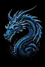 Placeholder: dragon 2D black blue