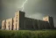 Placeholder: norwich castle in a lightning storm