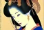 Placeholder: Goddess happy, ukiyo-e