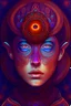 Placeholder: third eye, awakeneing, deep color, intricate detail, realistic, 8k resolution digital painting, pretty face