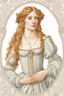 Placeholder: portrait of a renaissance renaissance woman botticelli style on a white background