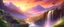Placeholder: A photorealistic image of a hidden waterfall cascading through a lush rainforest, sunlight filtering through the leavesA wide-angle panoramic shot of a snow-capped mountain range at sunrise, with vibrant purple and orange hues in the sky.