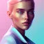 Placeholder: A portrait very beautiful woman , longs hairs, elegant, atmospheric, realistic, cinematic lighting, pink blue light, 8k, galactic atmosphere, flowers