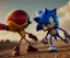 Placeholder: dr robotnik vs sonic electric fight