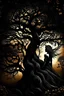 Placeholder: blackthorn tree mystical protection secret woman abstract