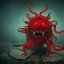 Placeholder: red, tentacles, a lot of eyes, teeth, monster, horror, blood, huge, scary, hyperrealism, gore, masterpiece, expert, volumetric lighting, deformed, sharp focus, 8K