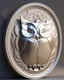 Placeholder: yin yand , owls, 3D render shield, bas relief