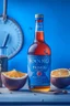 Placeholder: brand campaign for a new drink with orange and chili flavour viking on a viking ship style high resolution with the text VIKING