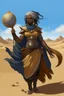 Placeholder: black female sand dune earth genasi sorcerer dnd