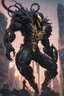 Placeholder: giant Venom mix with machine in solo leveling shadow artstyle, cyberpunk them, intricate details, highly detailed, high details, detailed portrait, masterpiece,ultra detailed,best quality